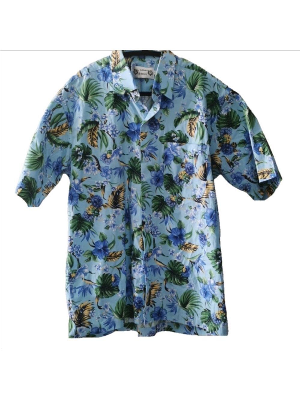 Vintage L'Homme de Tahiti Hawaiian shirt men's. Size large. EUC